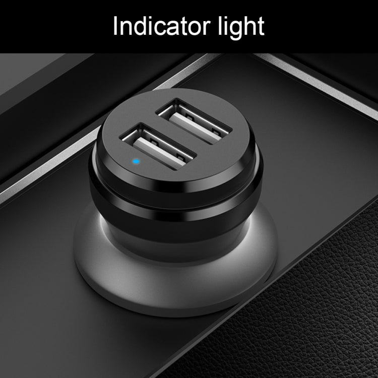 ipipoo XP-1 Dual USB Car Fast Charging Charger with Android Line (White)