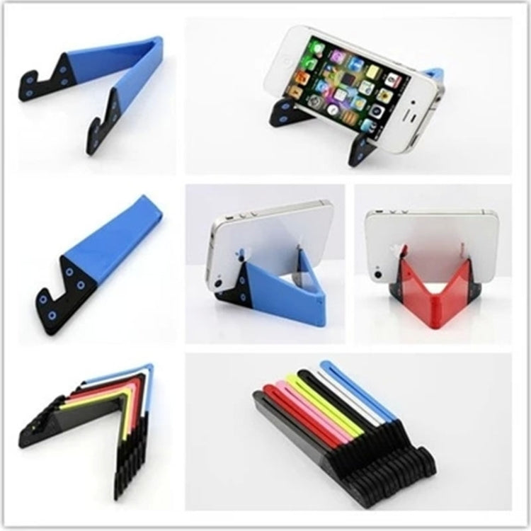 V Shape Universal Mobile Phone Tablet Bracket Holder (Dark Blue)