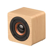 Q1 Wooden Mini Portable Mega Bass Wireless Bluetooth Speaker(Yellow)