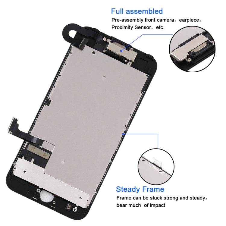 TFT LCD Screen for iPhone 7 with Digitizer Full Assembly include Front Camera (White)