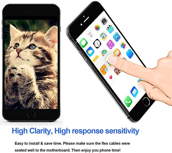 TFT LCD Screen for iPhone 7 with Digitizer Full Assembly include Front Camera (White)