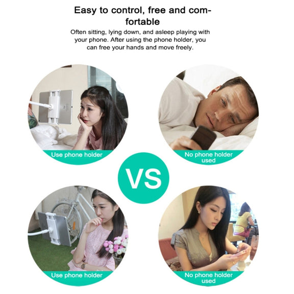 UBN-20 Universal 360 Degrees Rotating Detachable Three-stage Lazy Bracket Mobile Phone / Tablet Desktop Bracket (Blue)