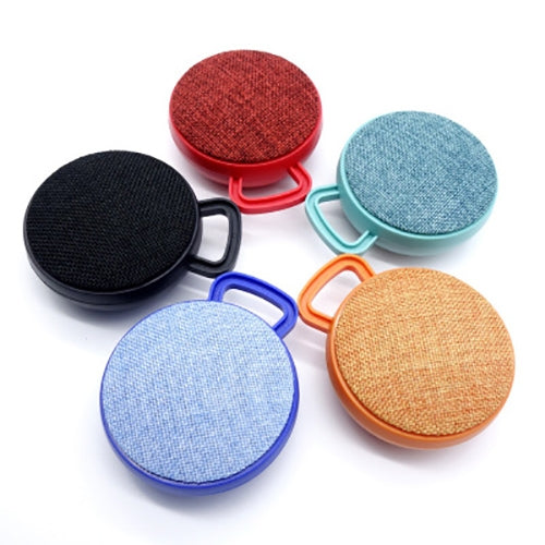 A01L Cloth Texture Round Portable Mini Bluetooth Speaker, Support Hands-free Call & TF Card(Red)