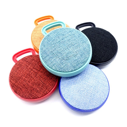 A01L Cloth Texture Round Portable Mini Bluetooth Speaker, Support Hands-free Call & TF Card(Black)