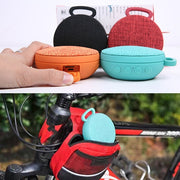 A01L Cloth Texture Round Portable Mini Bluetooth Speaker, Support Hands-free Call & TF Card(Red)