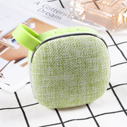 X25new Cloth Texture Square Portable Mini Bluetooth Speaker, Support Hands-free Call & TF Card & AUX(Green)