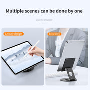 L04 Height / Angle Adjustable Full Metal Folding Laptop Holder For Laptops Below 17.3 inch (Silver)