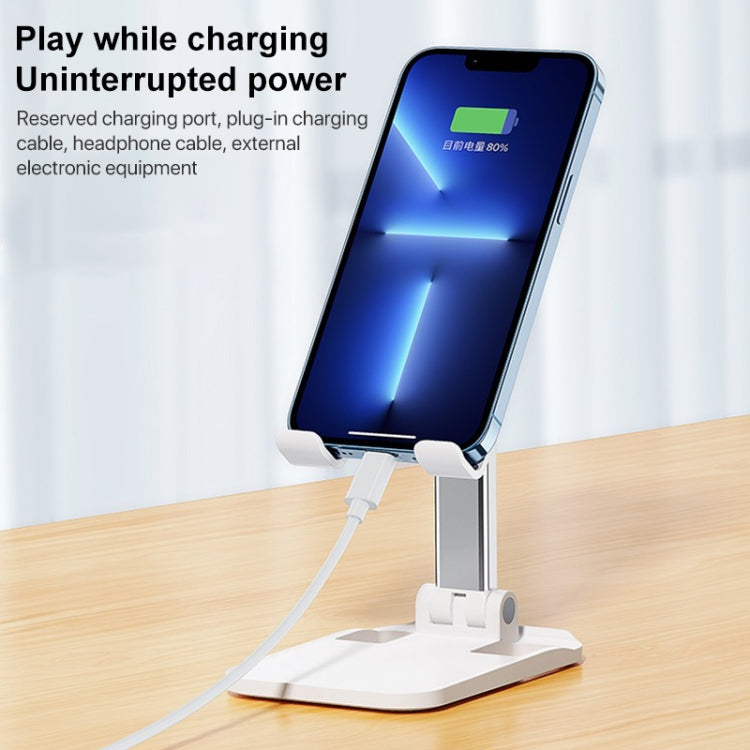 ROCK Desktop Folding Mobile Phone Holder (White)
