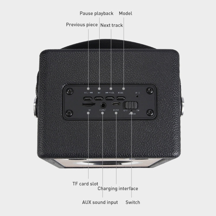 Handheld Wireless Bluetooth Speaker (Black)