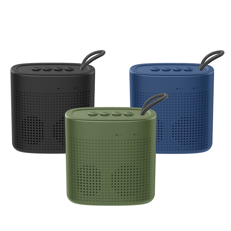 EBS-037 Portable Outdoor Card Mini Wireless Bluetooth Speaker(Green)