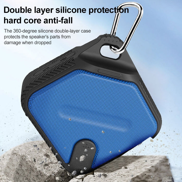 EBS-502 Portable Outdoor Water-resistant Card Mini Wireless Bluetooth Speaker (Blue)
