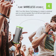EBS-508 Portable Water-resistant Outdoor Subwoofer Wireless Bluetooth Speaker (Red)