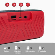 EBS-039 Portable Retro Card Single Speaker Mini Wireless Bluetooth Speaker (Blue)