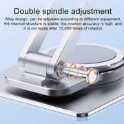 R-JUST HZ26 360-degree Rotating Aluminum Alloy Folding Phone Holder