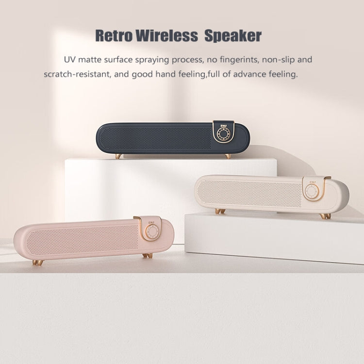 EWA L102 Classic Style Retro Bluetooth Wireless Speaker, Support TF/AUX(White)