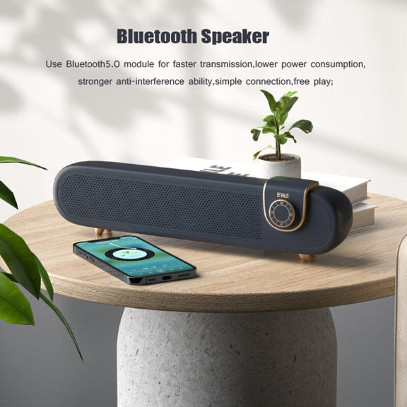 EWA L102 Classic Style Retro Bluetooth Wireless Speaker, Support TF/AUX(White)