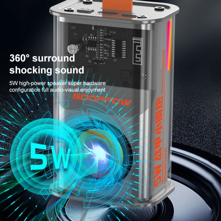 5W Portable Bullet TWS Wireless Bluetooth Speaker (Orange)