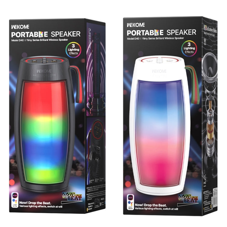 WEKOME D40 5W Sound Pulse Colorful Bluetooth Speaker (Black)