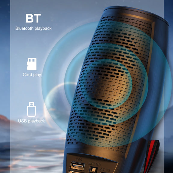 WEKOME D40 5W Sound Pulse Colorful Bluetooth Speaker (Black)