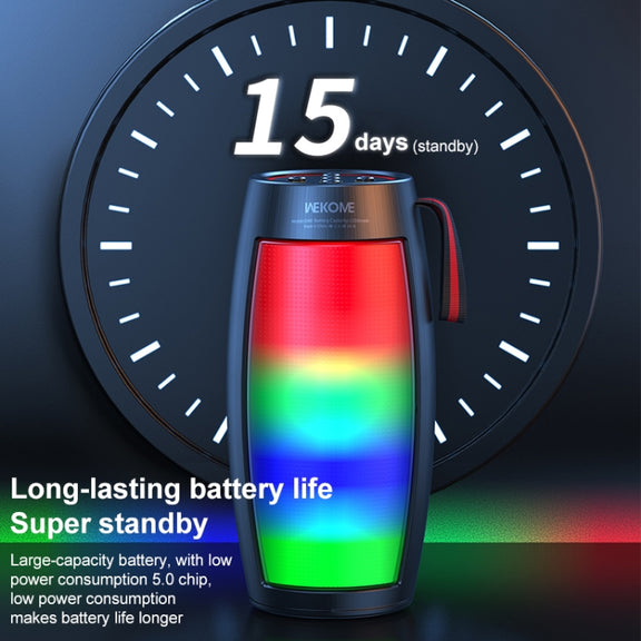 WEKOME D40 5W Sound Pulse Colorful Bluetooth Speaker (White)