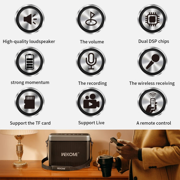 WEKOME D41 200W Outdoor Portable Strap Bluetooth Speaker