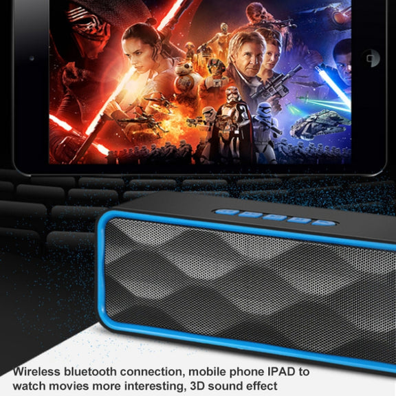 SC211 Pro Outdoor Multi-function Card Wireless Bluetooth Speaker Standard Edition (Black)