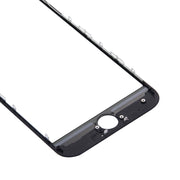 Front Screen Outer Glass Lens with Front LCD Screen Bezel Frame for iPhone 7 (Black)