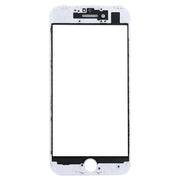 Front Screen Outer Glass Lens with Front LCD Screen Bezel Frame for iPhone 7 (White)