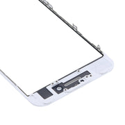 Front Screen Outer Glass Lens with Front LCD Screen Bezel Frame for iPhone 7 (White)