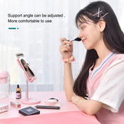 03247 Rabbit Retractable Phone Lazy Bracket Foldable Desktop Holder(Pink)