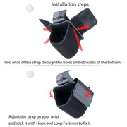 Elastic Wristband Hands Free Phone Holder, Wristband Length: 24cm (Black)