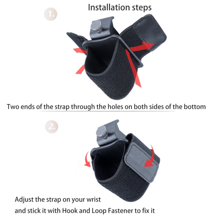 Elastic Wristband Hands Free Phone Holder, Wristband Length: 24cm (Black)