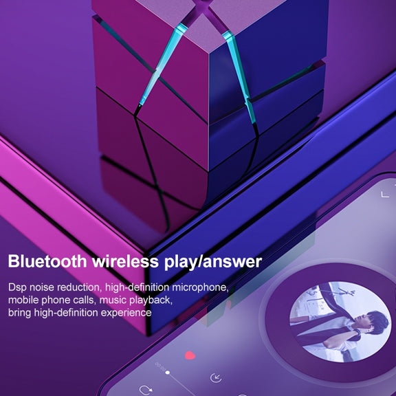 Qone 2 Cube Mini Portable Card Wireless Bluetooth Speaker(Blue)