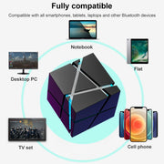 Qone 2 Cube Mini Portable Card Wireless Bluetooth Speaker(Black)