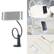 UBN-30 Classic Style Universal 360 Degrees Rotating Detachable Two-stage Lazy Bracket Mobile Phone / Tablet Desktop Bracket with Bilateral Pull Chuck (Black) - free shipping - PMC TechLife - Order now!