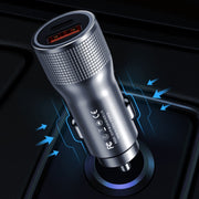 WK WP-C30 20W 3A QC3.0 USB + PD UB-C / Type-C Interface Flash Series Car Fast Charger(Blue)