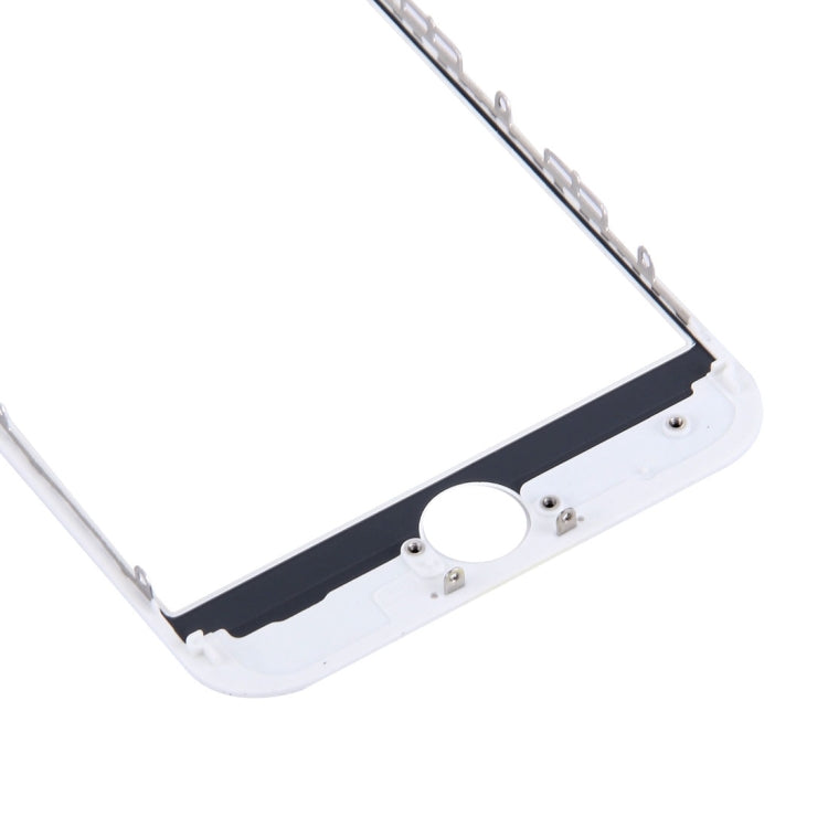 Front Screen Outer Glass Lens with Front LCD Screen Bezel Frame & OCA Optically Clear Adhesive for iPhone 7(White)