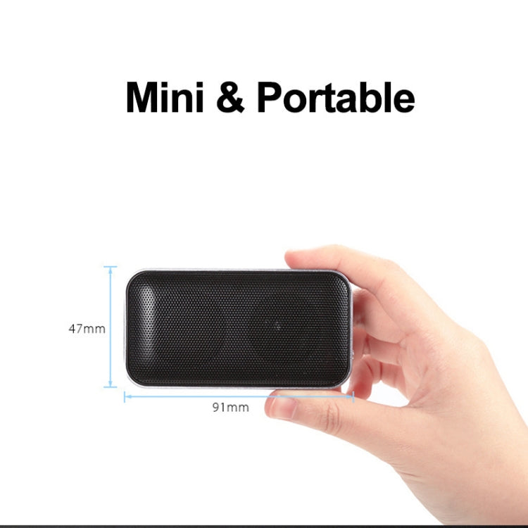 BT209 Outdoor Portable Ultra-thin Mini Wireless Bluetooth Speaker, Support TF Card & Hands-free Calling (Black)