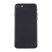 Battery Back Cover Assembly with Card Tray for iPhone 7(Jet Black)
