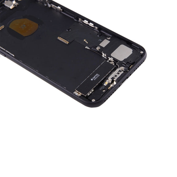 Battery Back Cover Assembly with Card Tray for iPhone 7(Jet Black)