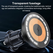 wlons Air Outlet Transparent Magnetic Wireless Charging Car Holder