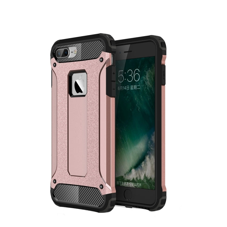 For iPhone 7 Plus Magic Armor TPU + PC Combination Case(Rose Gold)