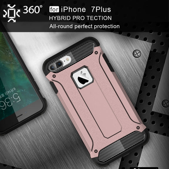For iPhone 7 Plus Magic Armor TPU + PC Combination Case(Rose Gold)