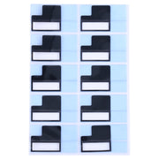 50 PCS for iPhone 7 Plus LCD Back Metal Plate Large Stickers
