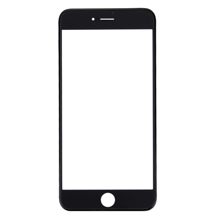Front Screen Outer Glass Lens with Front LCD Screen Bezel Frame & OCA Optically Clear Adhesive for iPhone 7 Plus(Black)