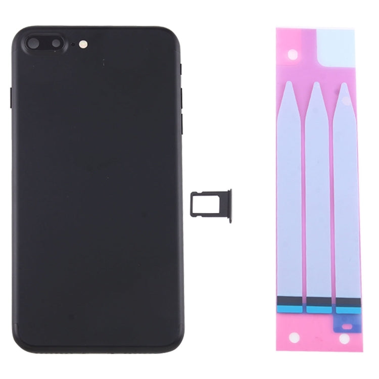 for iPhone 7 Plus Battery Back Cover Assembly with Card Tray(Black)