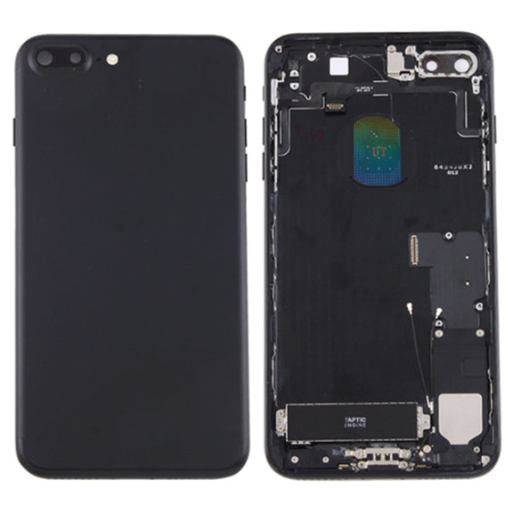 for iPhone 7 Plus Battery Back Cover Assembly with Card Tray(Black)