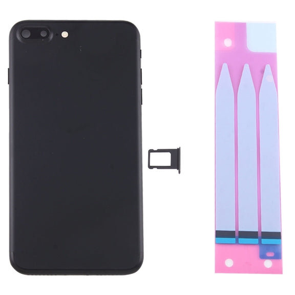 for iPhone 7 Plus Battery Back Cover Assembly with Card Tray(Black)