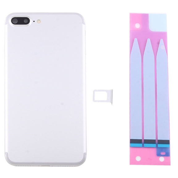 for iPhone 7 Plus Battery Back Cover Assembly with Card Tray(Silver)