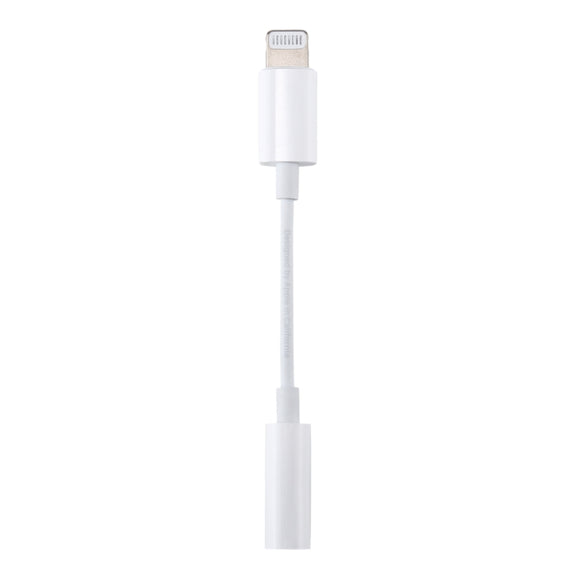 8 Pin 3.5mm Earphone Audio Adapter, Line Length: 8cm(White)